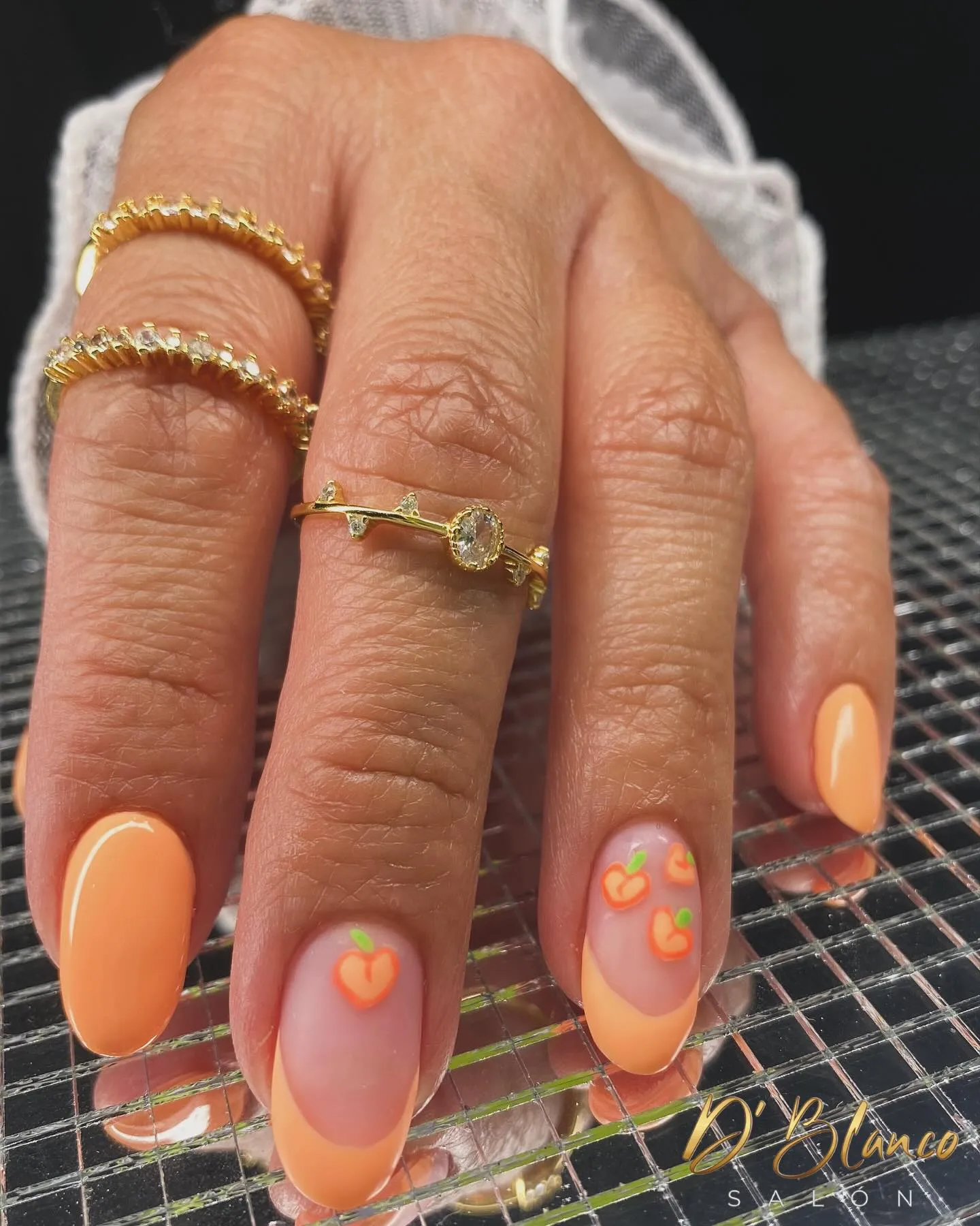 Nail art D'Blanco - diseño 3