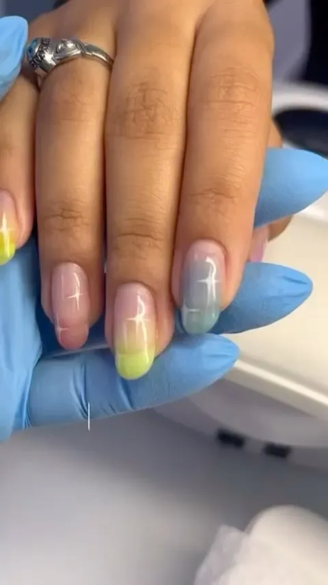 Nail art D'Blanco - diseño pastel